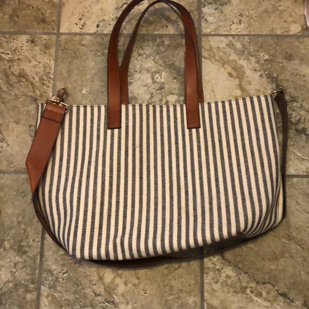 Sole/Society tote with three handles
